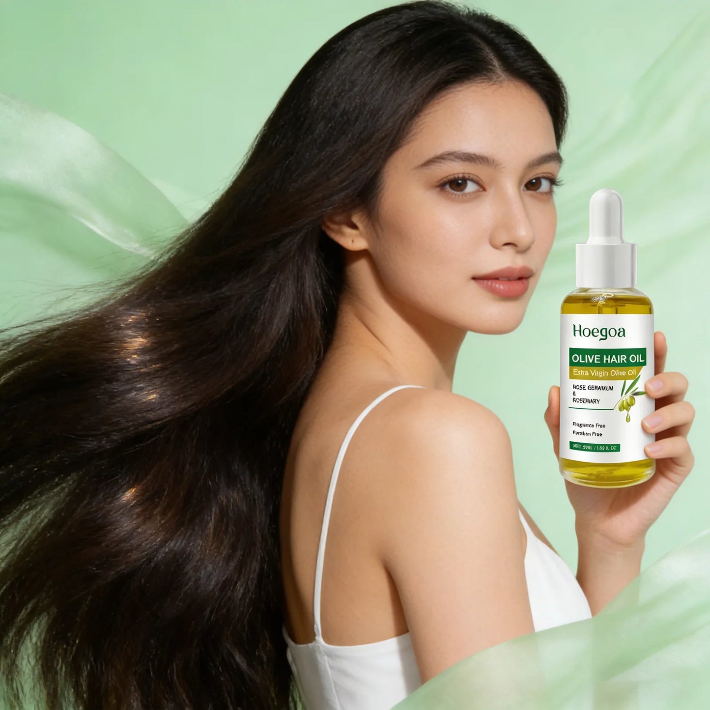 Olive Hair Oil Strengthen Roots Enhance Hair Thickness Damaged Repair Split End Anti Hair Loss Nourishing Dry Hair Essential Oil