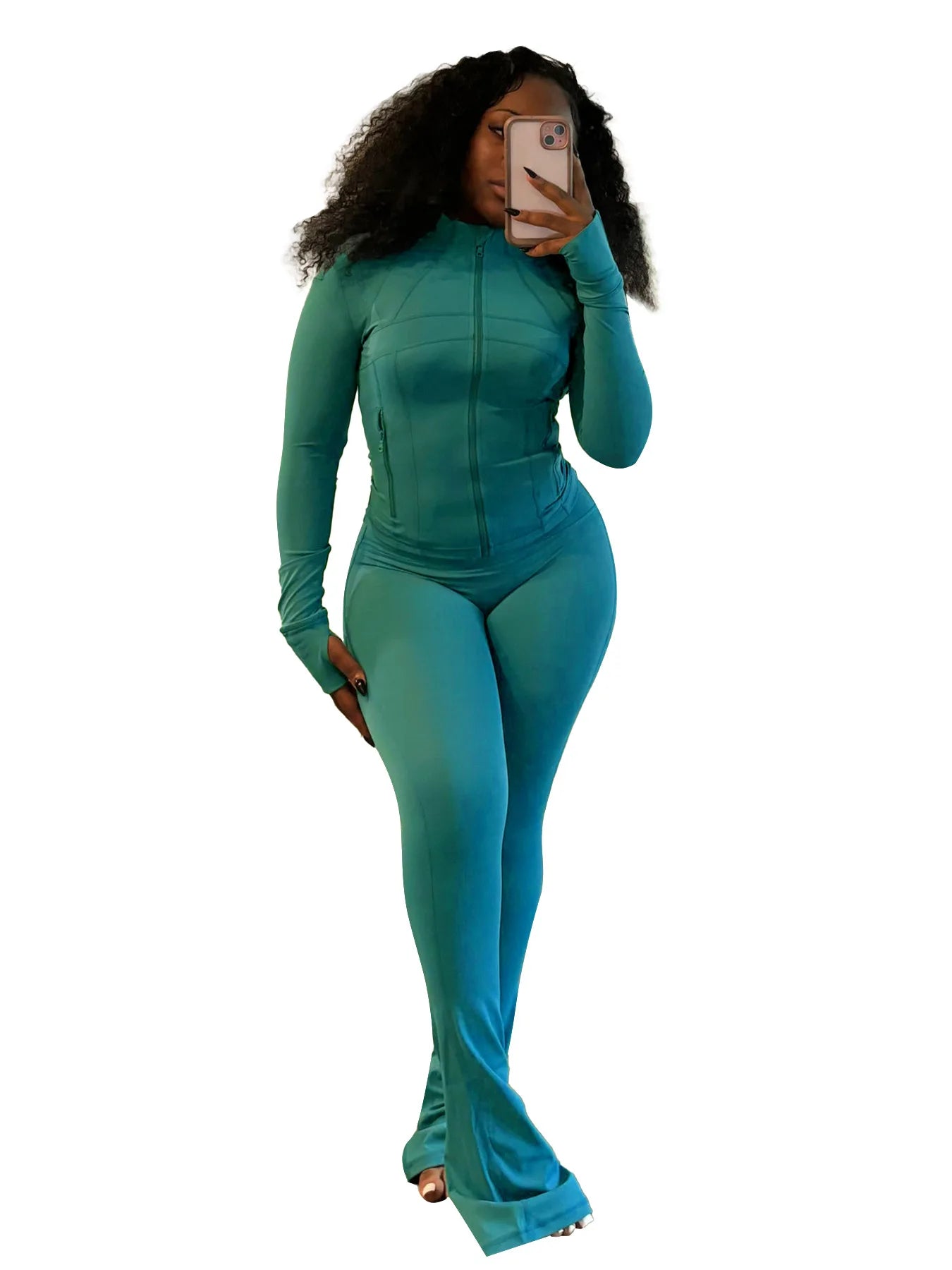 CM.YAYA Street Women's Set Striped Long Sleeve Jacket and Jogger Sweatpants Active 2024 Fall Sportwear Two 2-Piece Set Outfits