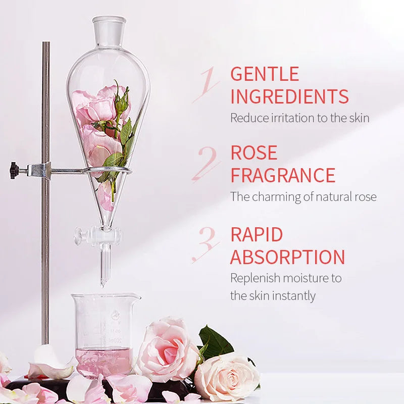 LAIKOU Face Care Rose Water Nourishing Skin Improve dryness Facial Toner Damask Hydrosol Korean Skincare Products