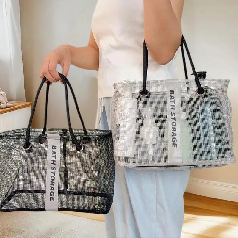 Portable Tote Shower Basket WaterproofBag With Handle Large Capacity Toiletry Bag Organizer Unisex
