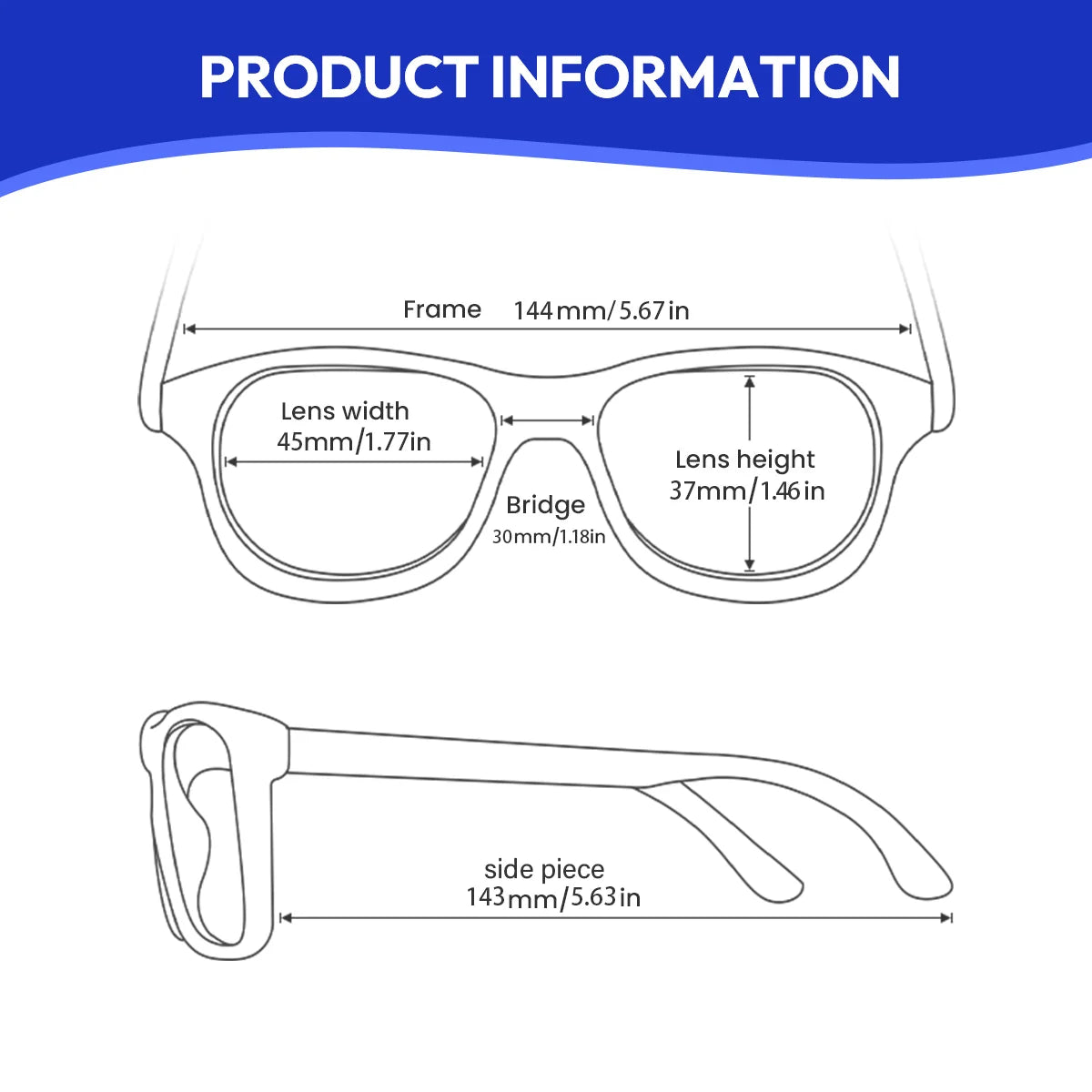 FYTOO Acetate Eyeglass Frames Two-Tone Cat-Eye Full-Rim Optical Frames for Daily & Fashion Wear 56023-c11