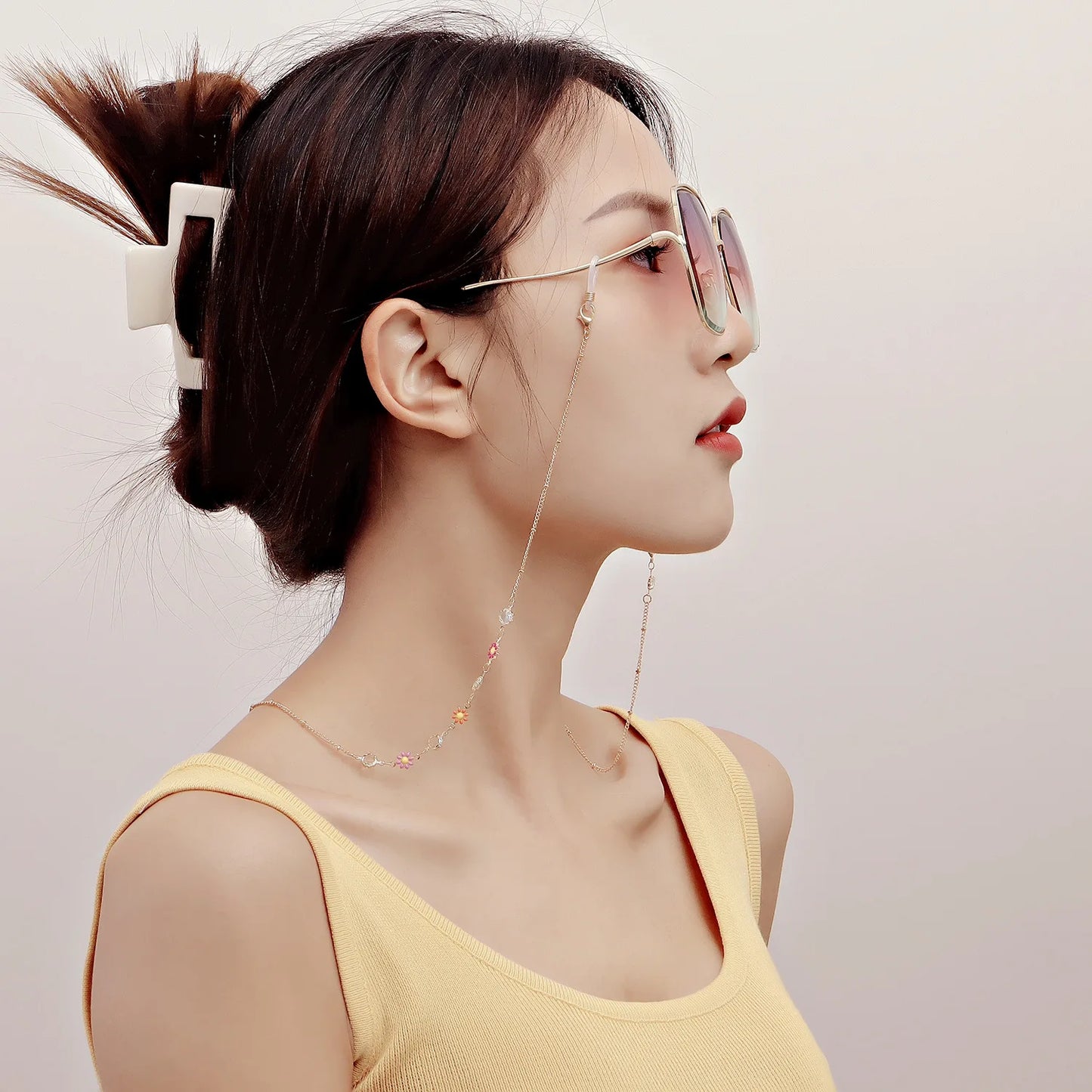 Crystal Stone Glasses Chain Bohemian Eyeglass Rope Sunglasses Cord Face Masks Chains Holder Trendy Neck Strap Gift For Women