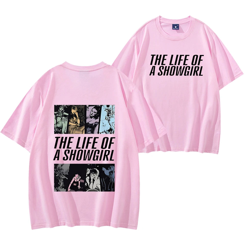 Showgirls Life T Shirt in My Showgirl Era T-Shirt New Album 2025 Shirt Country Music Fan Gift Men Women Streetwear Hip Hop Tops