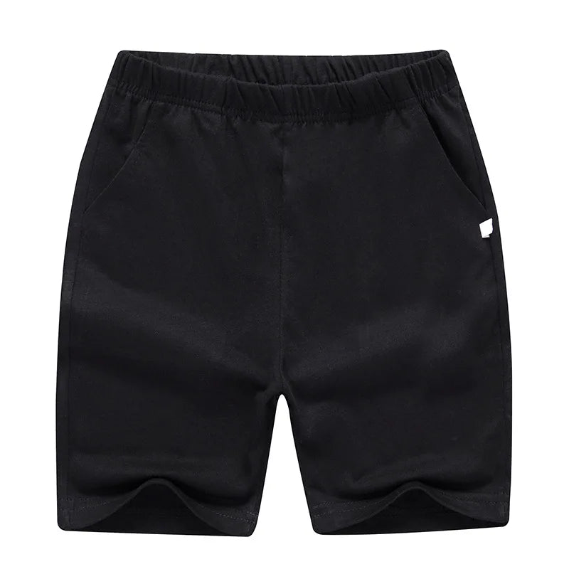 Toddler Kids Shorts 3-12 Years Old Children's Casual Short Classic Three-color Black Gray Blue Student Boys Sweatpants