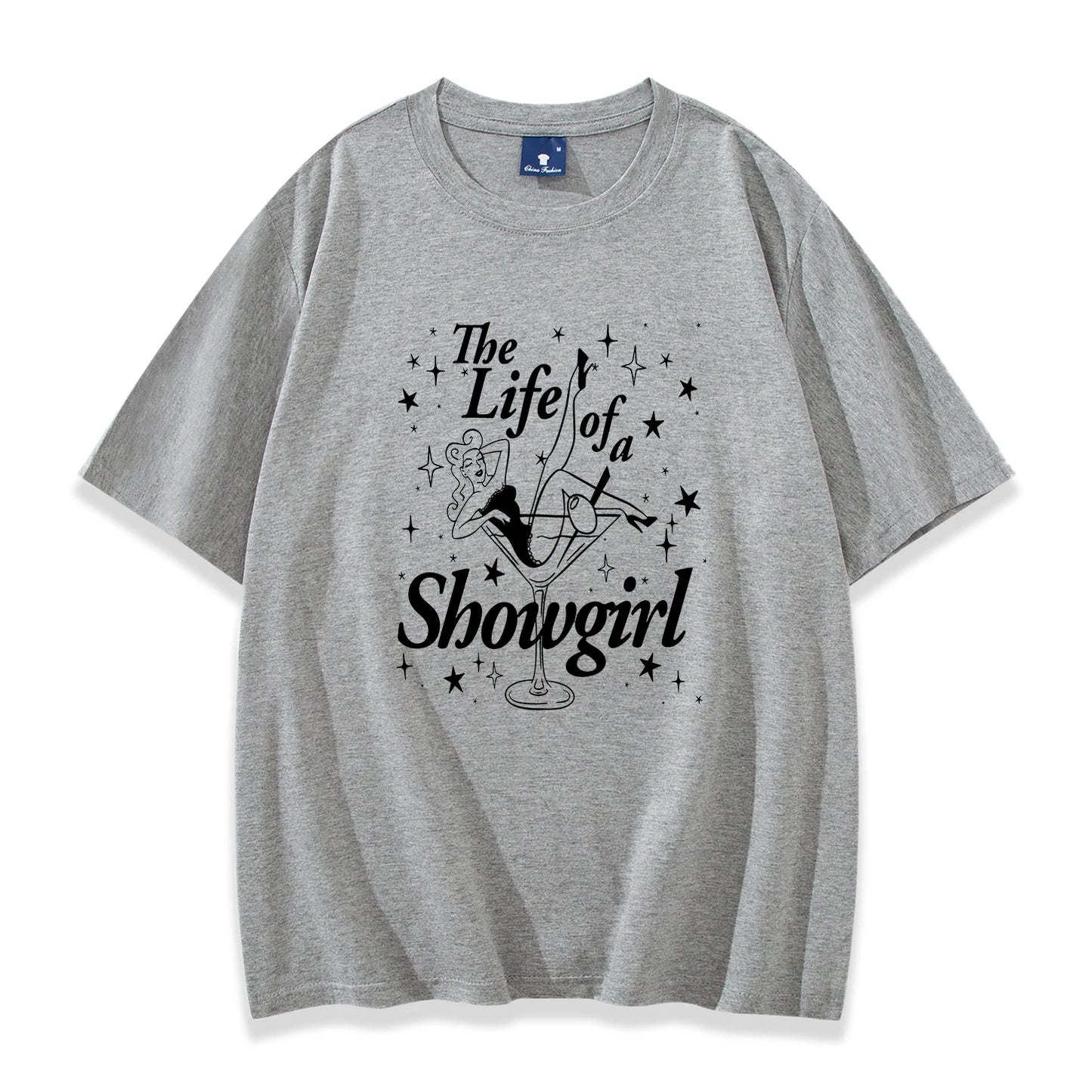 Showgirls Life T Shirt in My Showgirl Era T-Shirt New Album 2025 Shirt Country Music Fan Gift Men Women Streetwear Hip Hop Tops