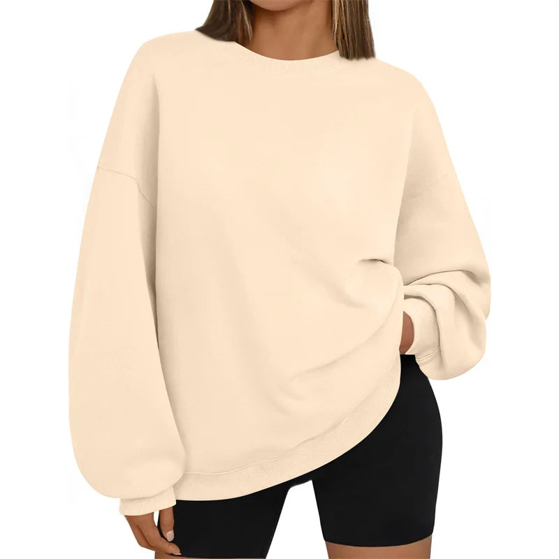 new Loose Long Sleeve round Neck Sweatshirt Casual Comfortable pullover Spring Autumn  Sportswear Tops Women's sweatshirt