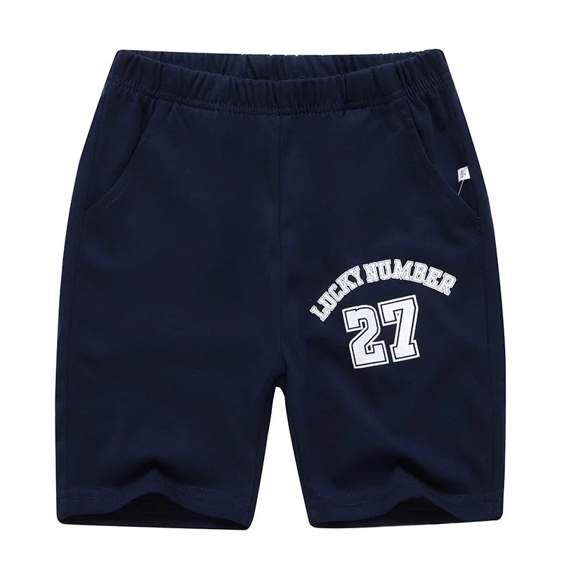 Toddler Kids Shorts 3-12 Years Old Children's Casual Short Classic Three-color Black Gray Blue Student Boys Sweatpants