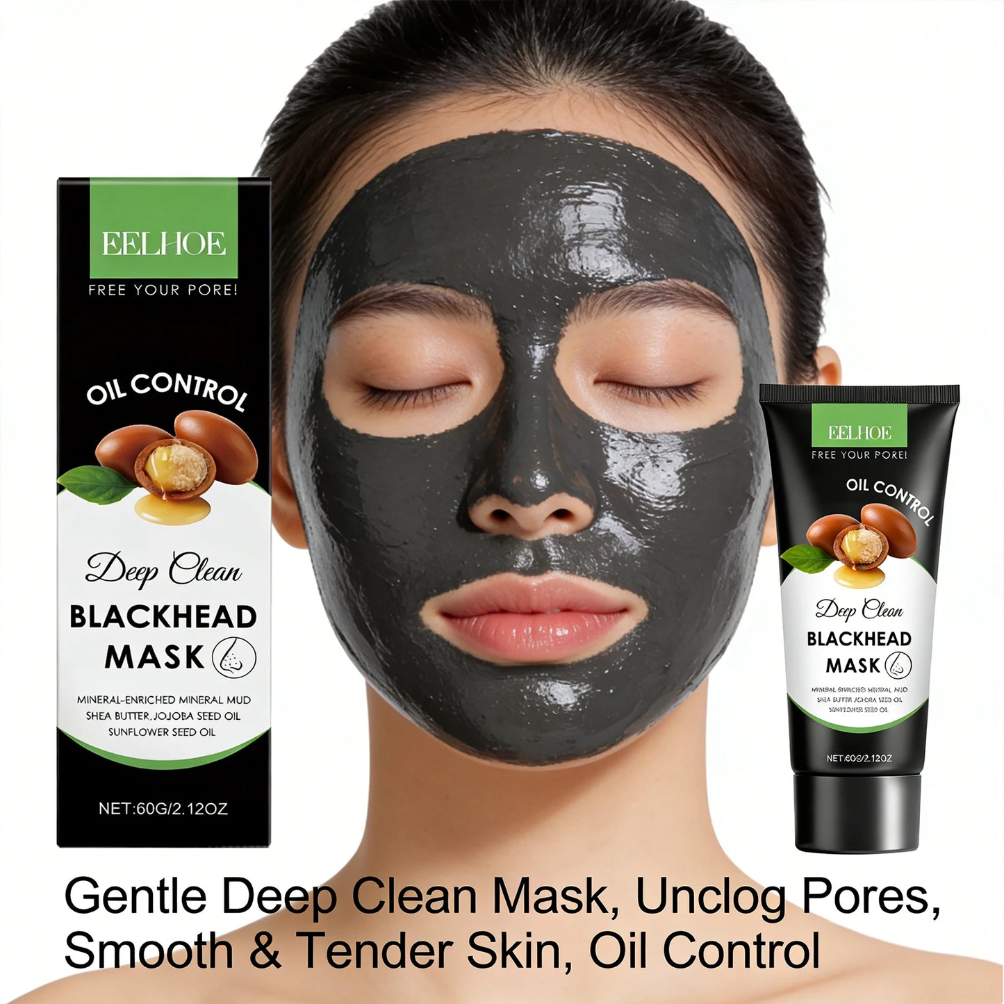 Moisturizing Cleaning Mask Effectively Cleaning Pore Remove Blackhead Control Oil Improve Facial Skin Elasticity Nourishing Mask