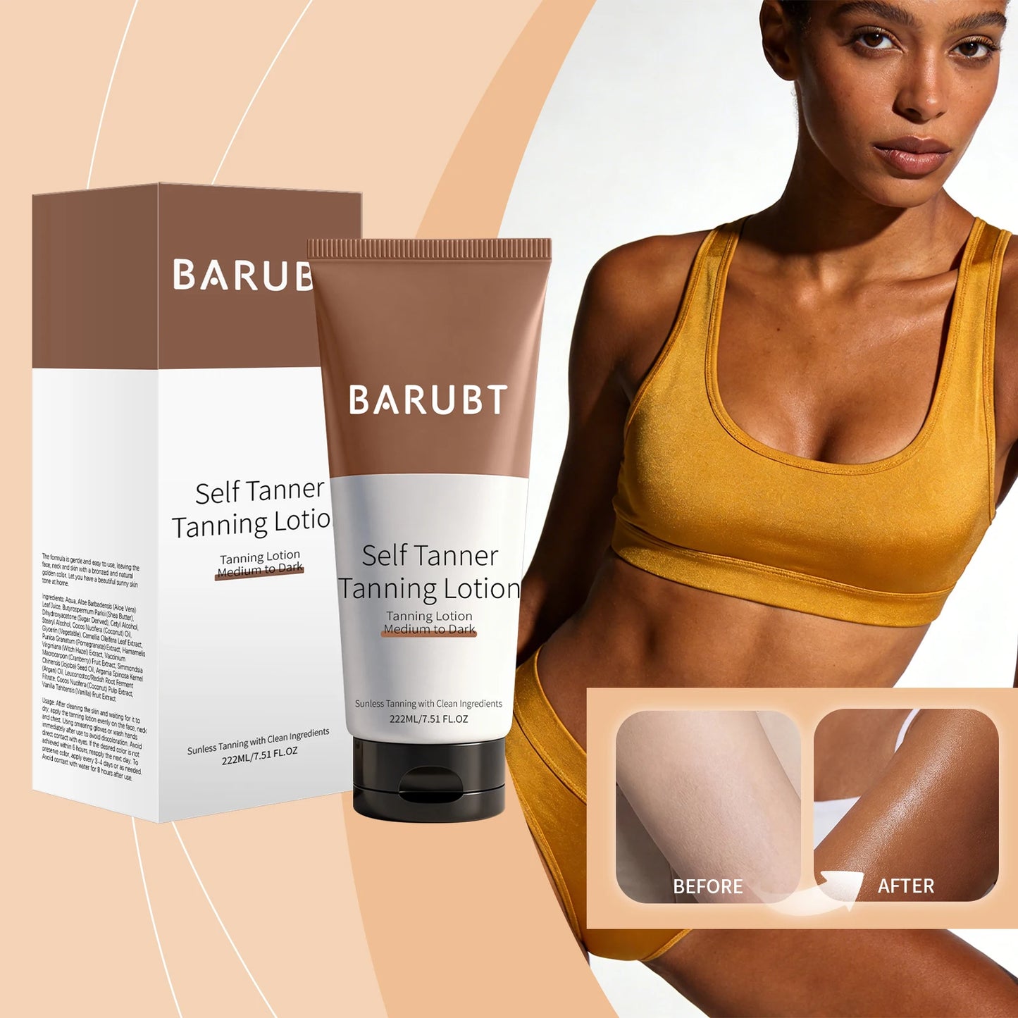 Sunlight-based tan-enhancing lotion. Outdoor Refreshing Body Lotion - Moisturizing Skin Care with Gentle  Effects