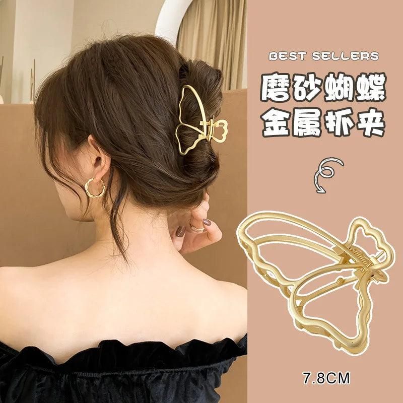 Fashion Summer Metal Geometric Hair Clips for Women French Big Claw Clips Woman Girls Hair Clip Headwear Pince Cheveux Wholesale