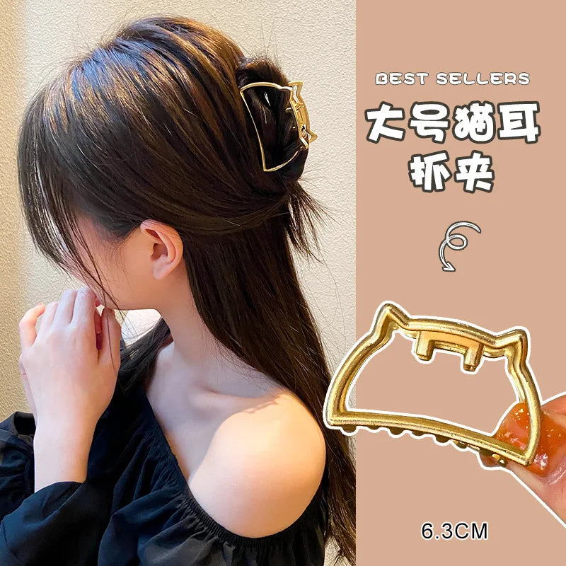 Fashion Summer Metal Geometric Hair Clips for Women French Big Claw Clips Woman Girls Hair Clip Headwear Pince Cheveux Wholesale