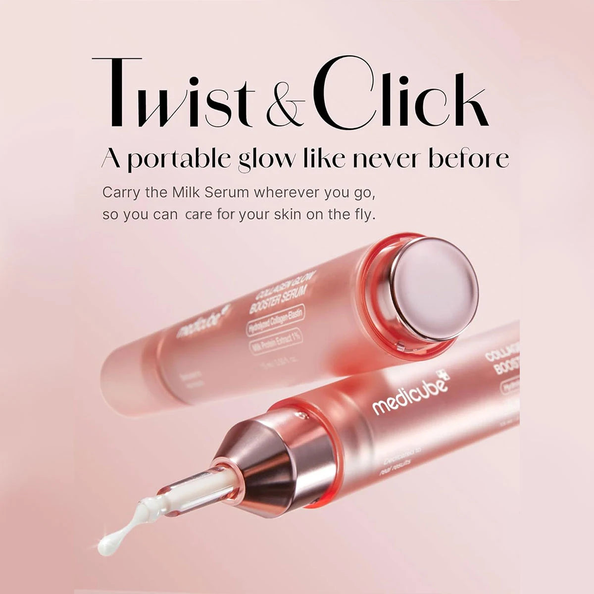 Medicube Collagen Glow Booster Serum 15ml,Smooth Texture&Quick Absorption,Hydrated Sensation,Moisturizer,K-Beauty,Korean Makeup