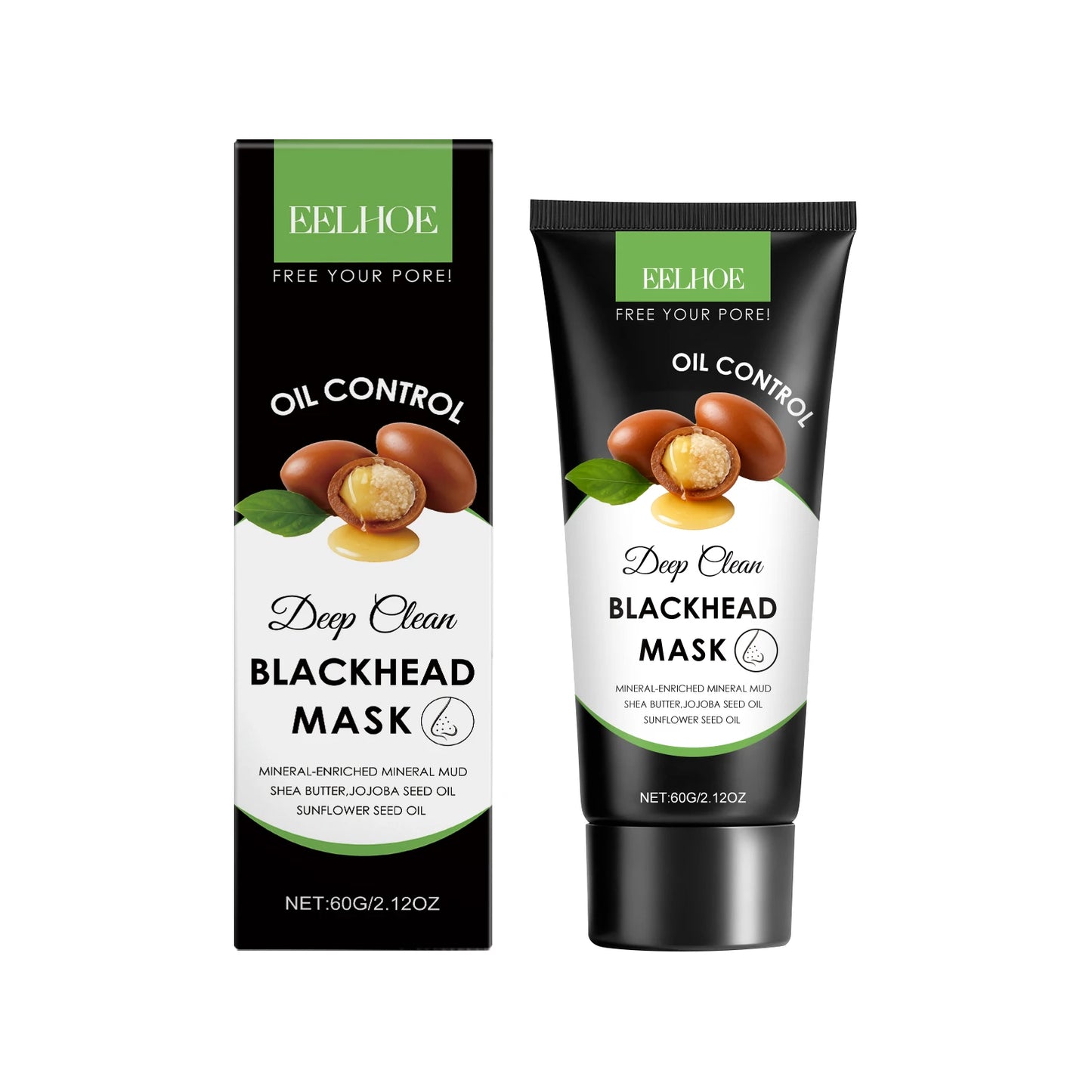 Moisturizing Cleaning Mask Effectively Cleaning Pore Remove Blackhead Control Oil Improve Facial Skin Elasticity Nourishing Mask