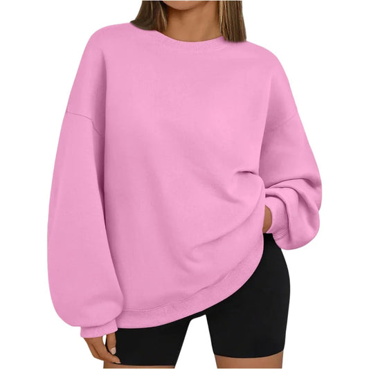 new Loose Long Sleeve round Neck Sweatshirt Casual Comfortable pullover Spring Autumn  Sportswear Tops Women's sweatshirt