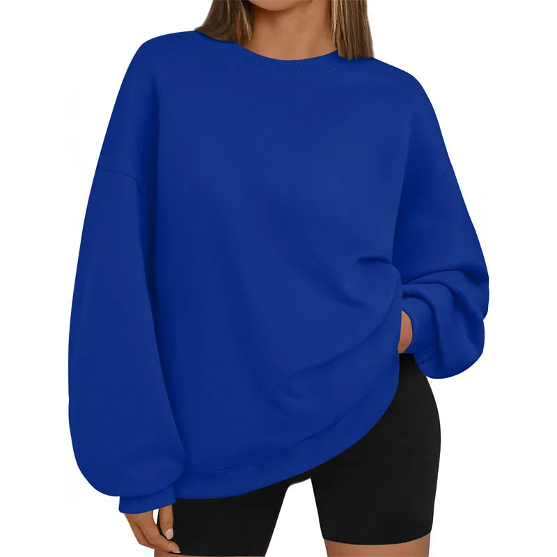 new Loose Long Sleeve round Neck Sweatshirt Casual Comfortable pullover Spring Autumn  Sportswear Tops Women's sweatshirt