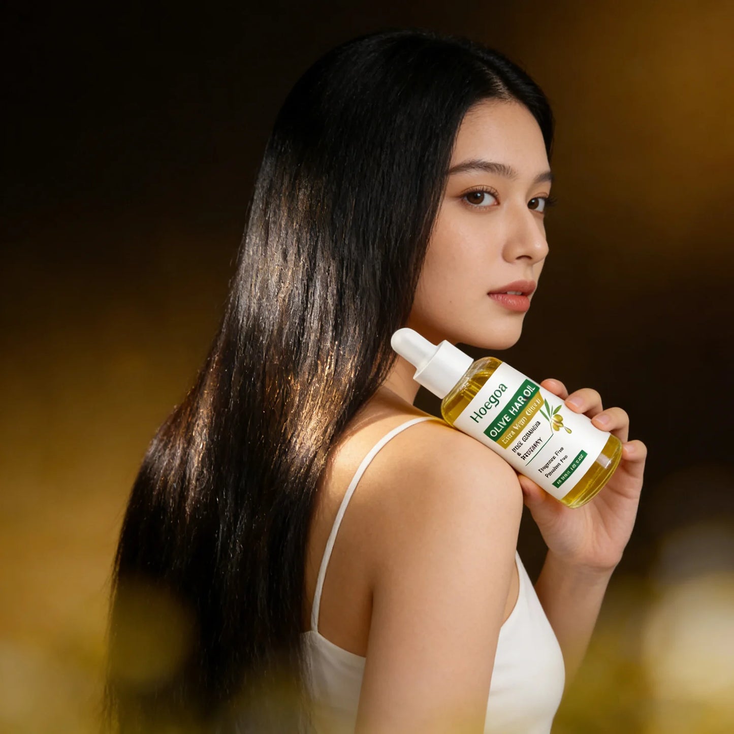 Olive Hair Oil Strengthen Roots Enhance Hair Thickness Damaged Repair Split End Anti Hair Loss Nourishing Dry Hair Essential Oil