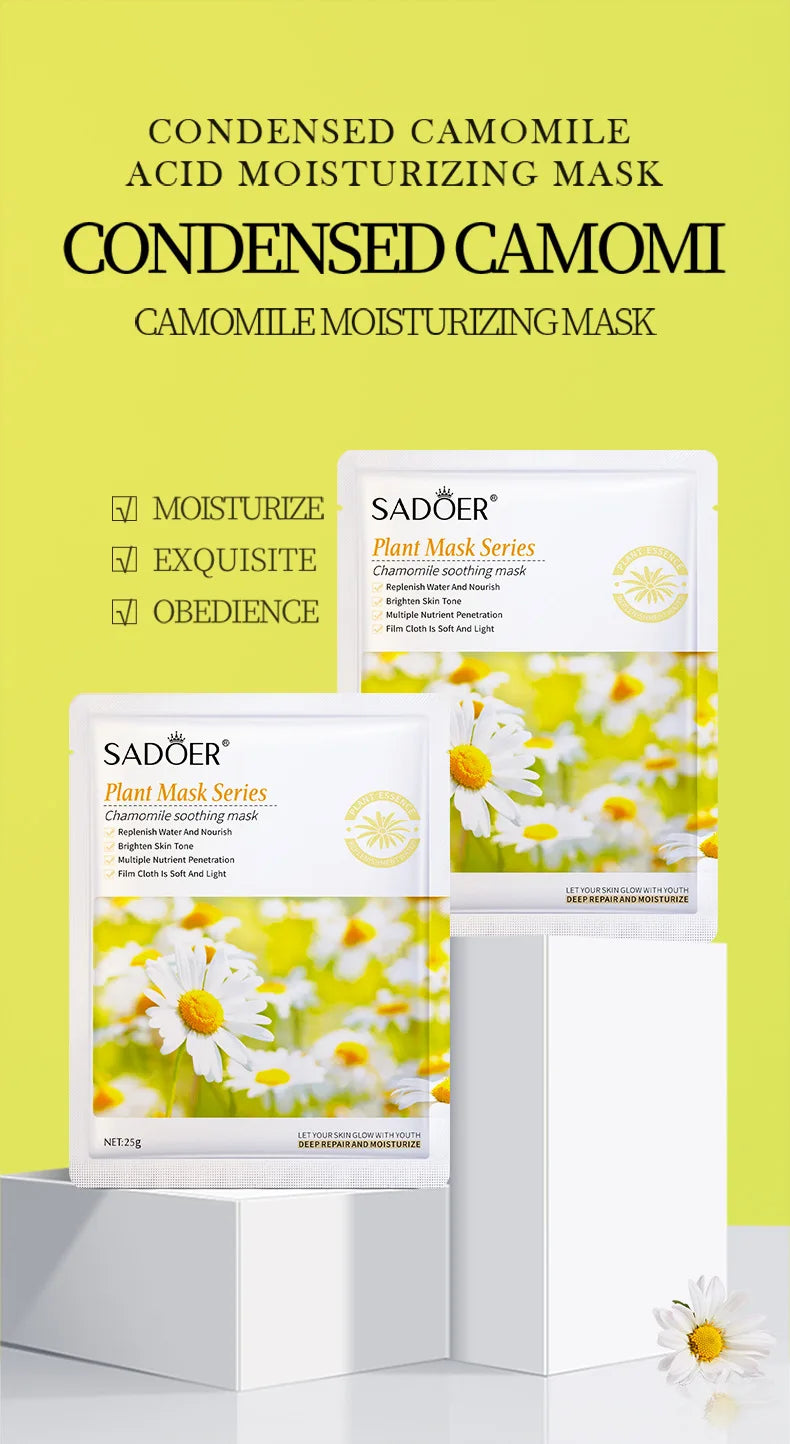 8pcs SADOER Fruits Face Mask Beauty Facial skincare Masks Moisturizing Firming Hydrating Facial Mask Face Care Korean Cosmetics