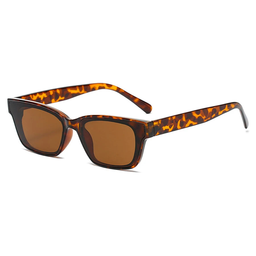 Vintage Rectangle Classics Sunglasses Women Fashion Retro Brand Designer Cat Eye Sun Glasses UV400 Shades Eyewear Men Goggles