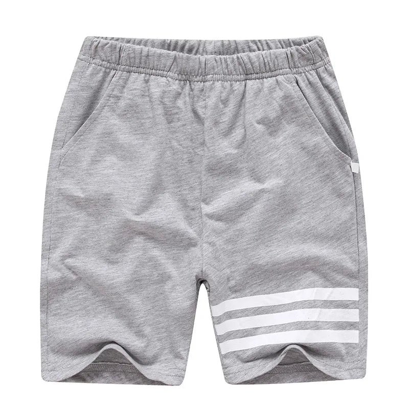 Toddler Kids Shorts 3-12 Years Old Children's Casual Short Classic Three-color Black Gray Blue Student Boys Sweatpants