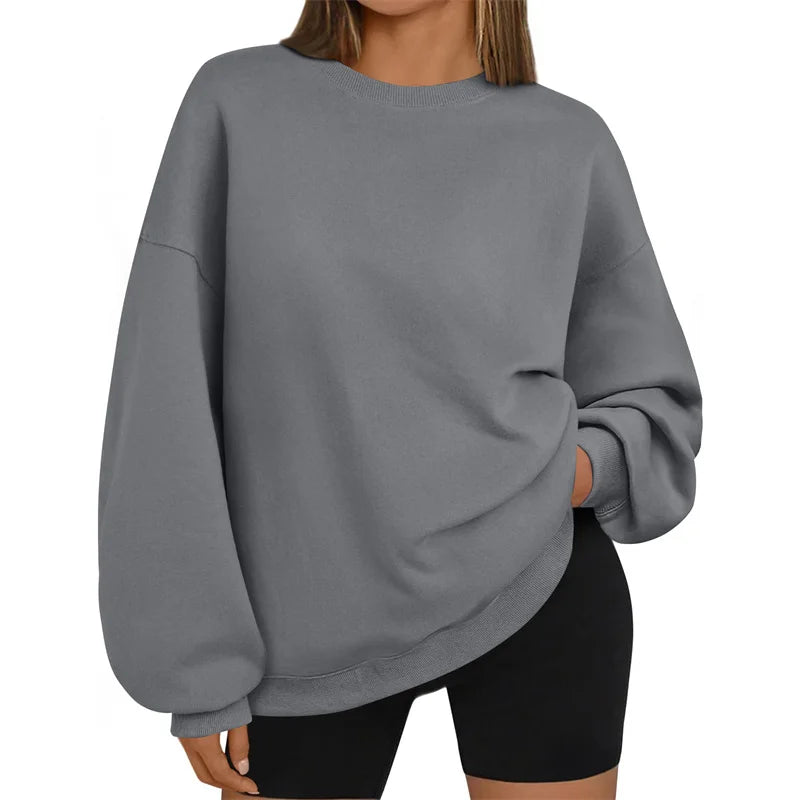 new Loose Long Sleeve round Neck Sweatshirt Casual Comfortable pullover Spring Autumn  Sportswear Tops Women's sweatshirt