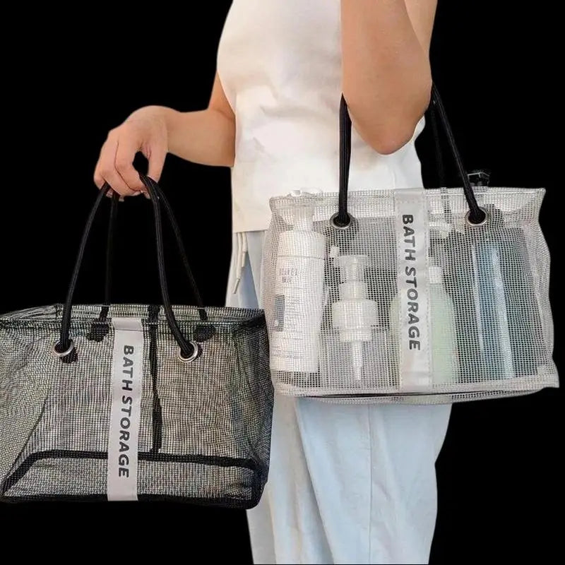 Portable Tote Shower Basket WaterproofBag With Handle Large Capacity Toiletry Bag Organizer Unisex