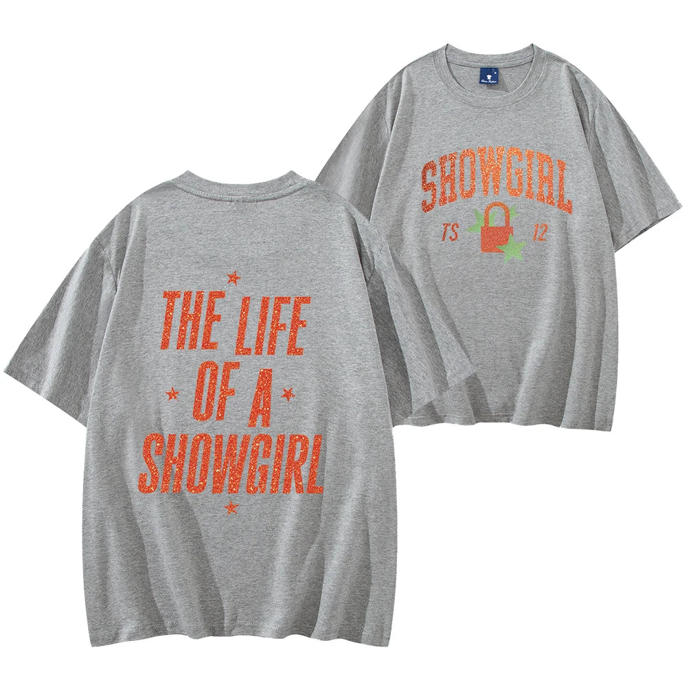 Showgirls Life T Shirt in My Showgirl Era T-Shirt New Album 2025 Shirt Country Music Fan Gift Men Women Streetwear Hip Hop Tops