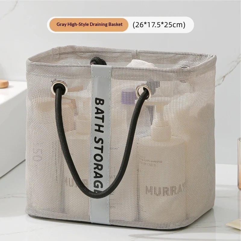 Portable Tote Shower Basket WaterproofBag With Handle Large Capacity Toiletry Bag Organizer Unisex