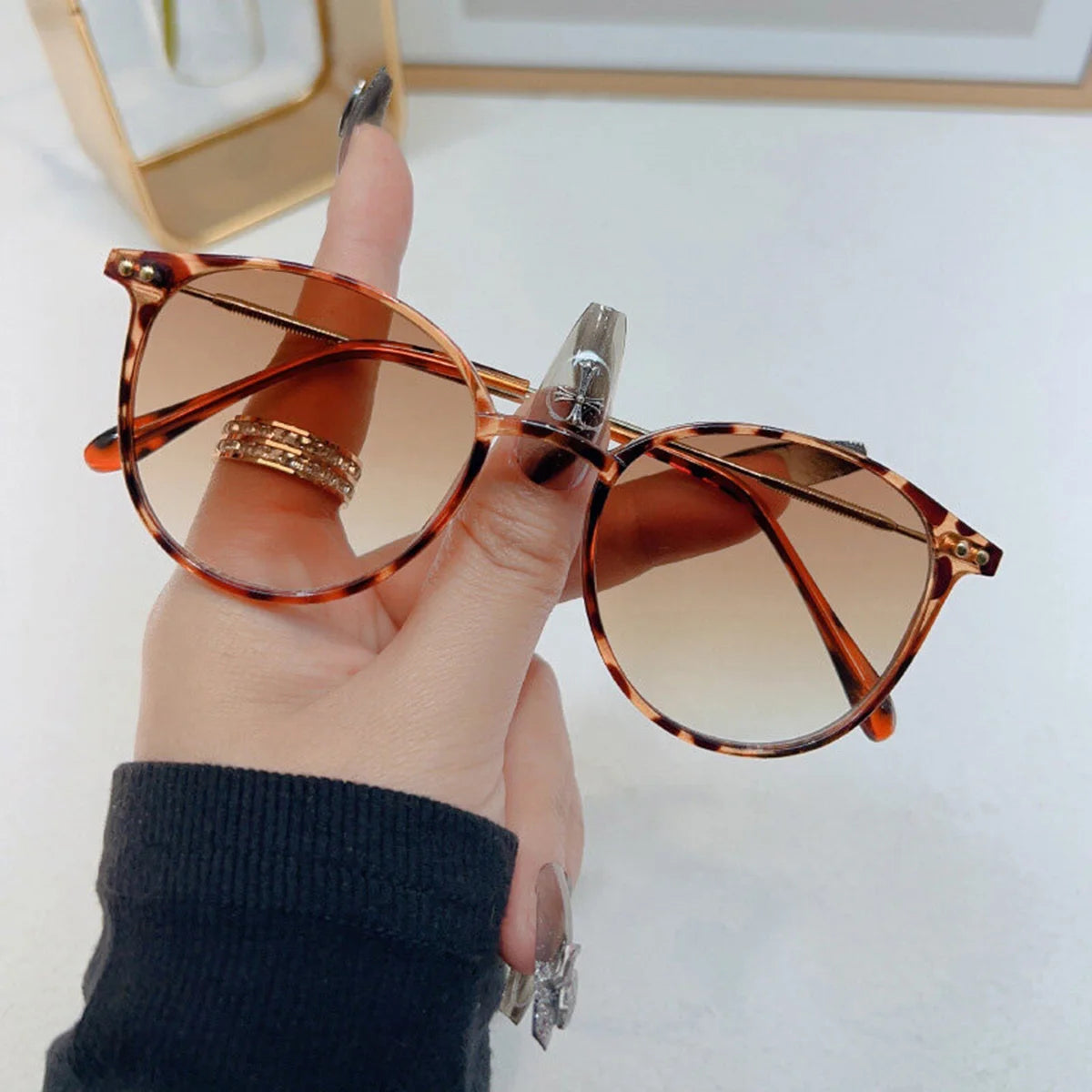 New Korean Fashion Ladies Sunglasses Outdoor Sun Protection Sunglasses