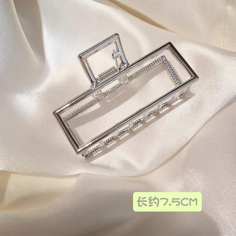 Fashion Summer Metal Geometric Hair Clips for Women French Big Claw Clips Woman Girls Hair Clip Headwear Pince Cheveux Wholesale