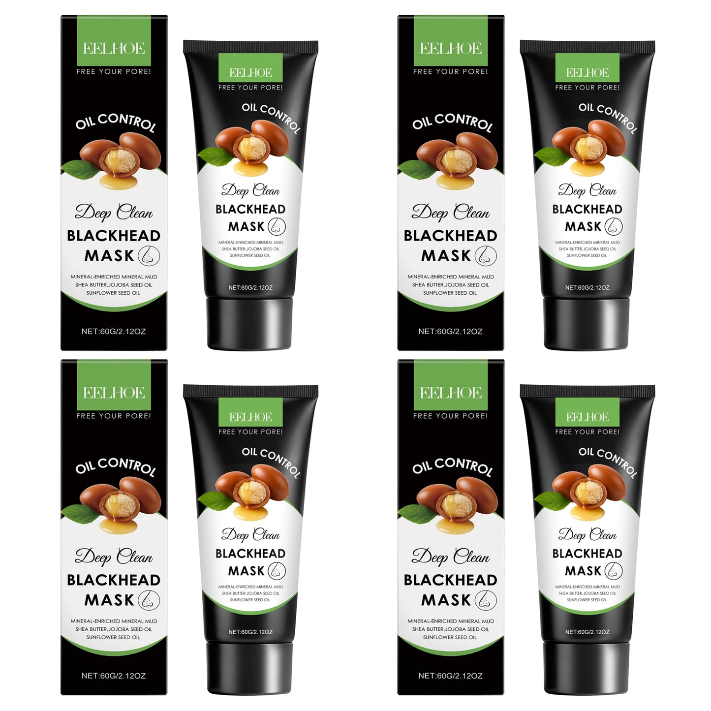 Moisturizing Cleaning Mask Effectively Cleaning Pore Remove Blackhead Control Oil Improve Facial Skin Elasticity Nourishing Mask