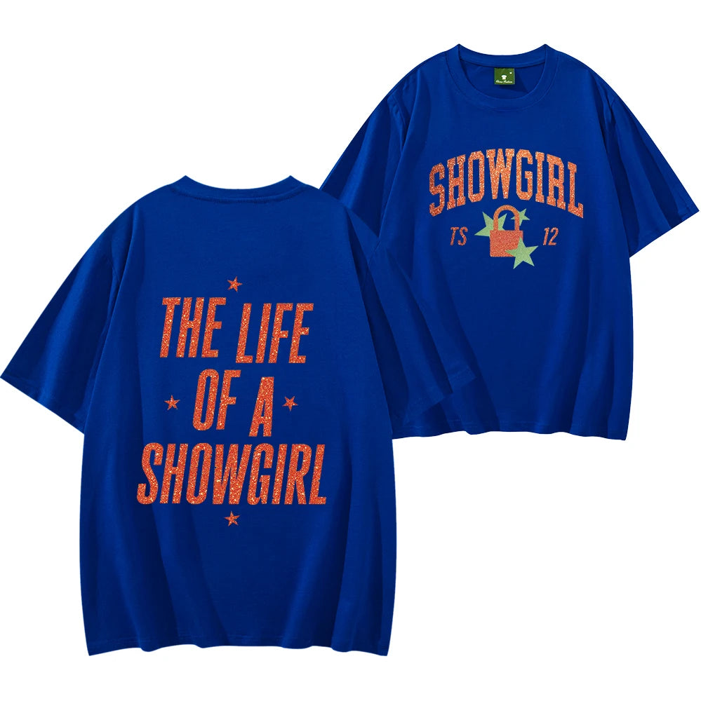 Showgirls Life T Shirt in My Showgirl Era T-Shirt New Album 2025 Shirt Country Music Fan Gift Men Women Streetwear Hip Hop Tops