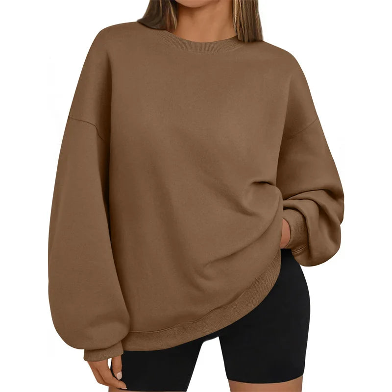 new Loose Long Sleeve round Neck Sweatshirt Casual Comfortable pullover Spring Autumn  Sportswear Tops Women's sweatshirt