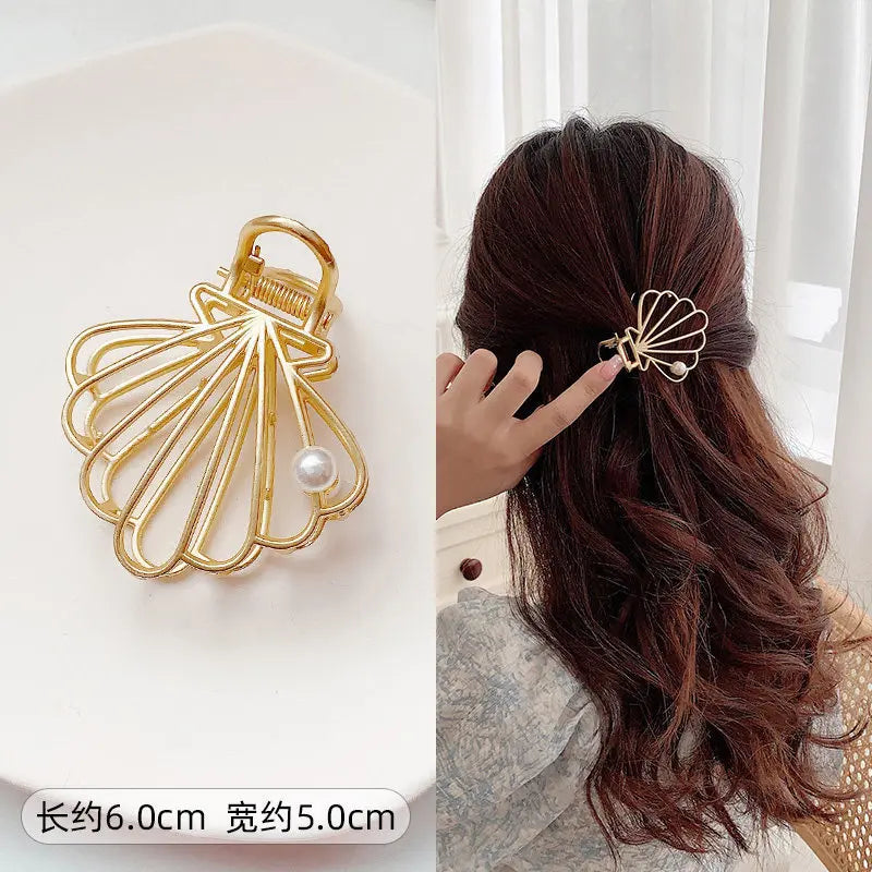 Fashion Summer Metal Geometric Hair Clips for Women French Big Claw Clips Woman Girls Hair Clip Headwear Pince Cheveux Wholesale